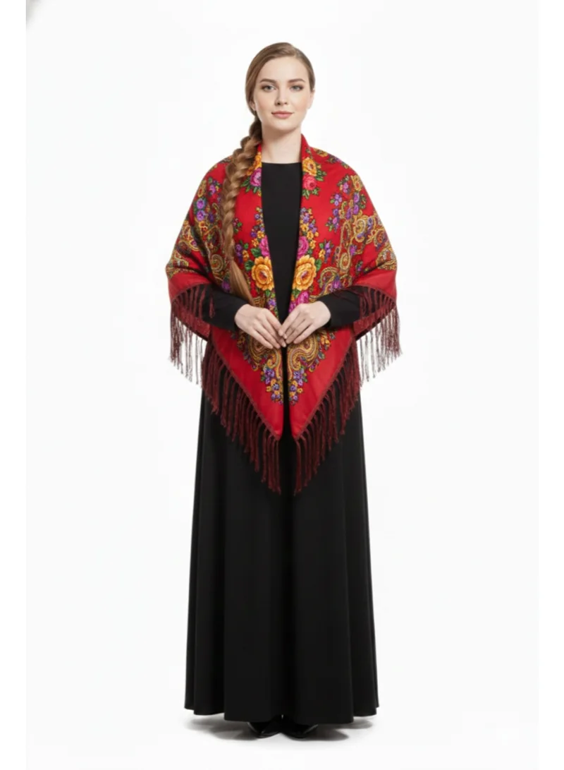 Bidani Royal Orchid Folk Shawl Russian